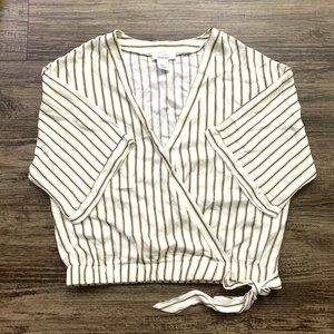 Striped Womans Blouse Size Large